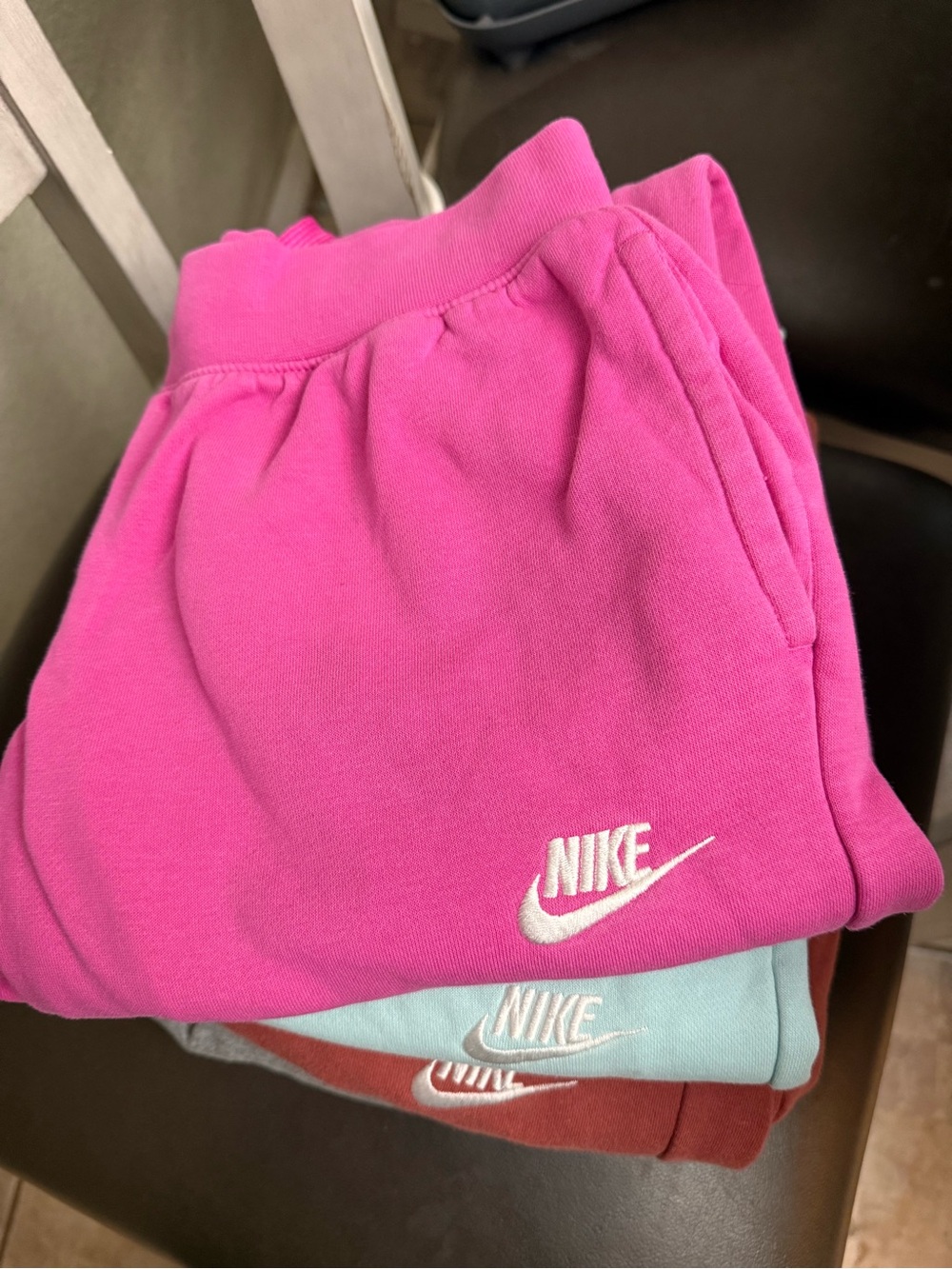 Nike Kids Hot Pink Fleece Joggers